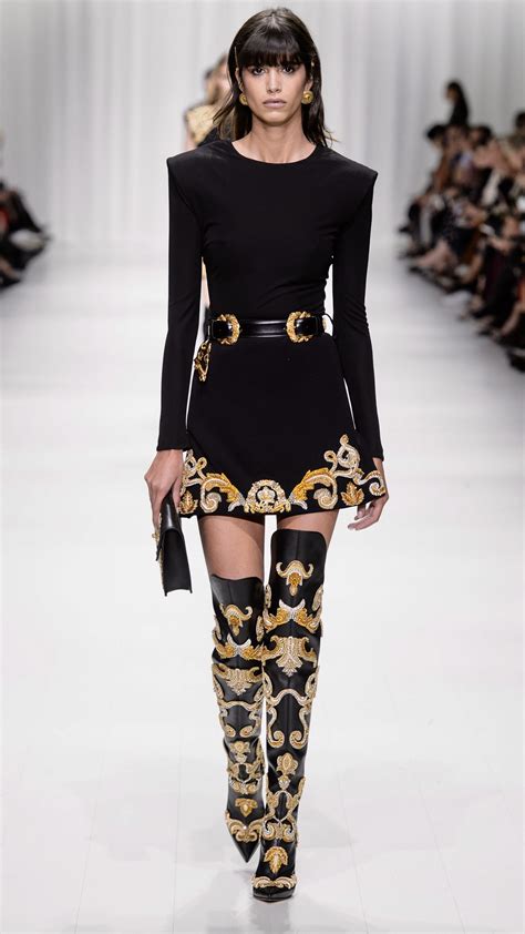 versace woman on street|versace clothing.